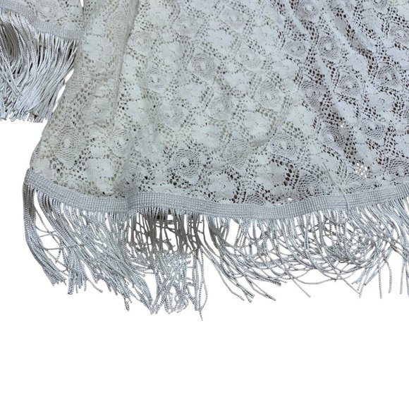 Jessica Simpson White Sammy Kimono Lace Top - XS - Picture 4 of 7